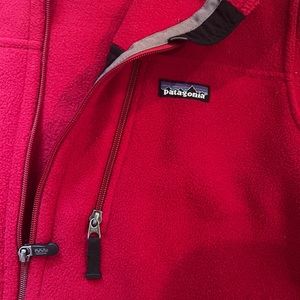 Men’s Patagonia Red Synchilla Fleece Zip Up